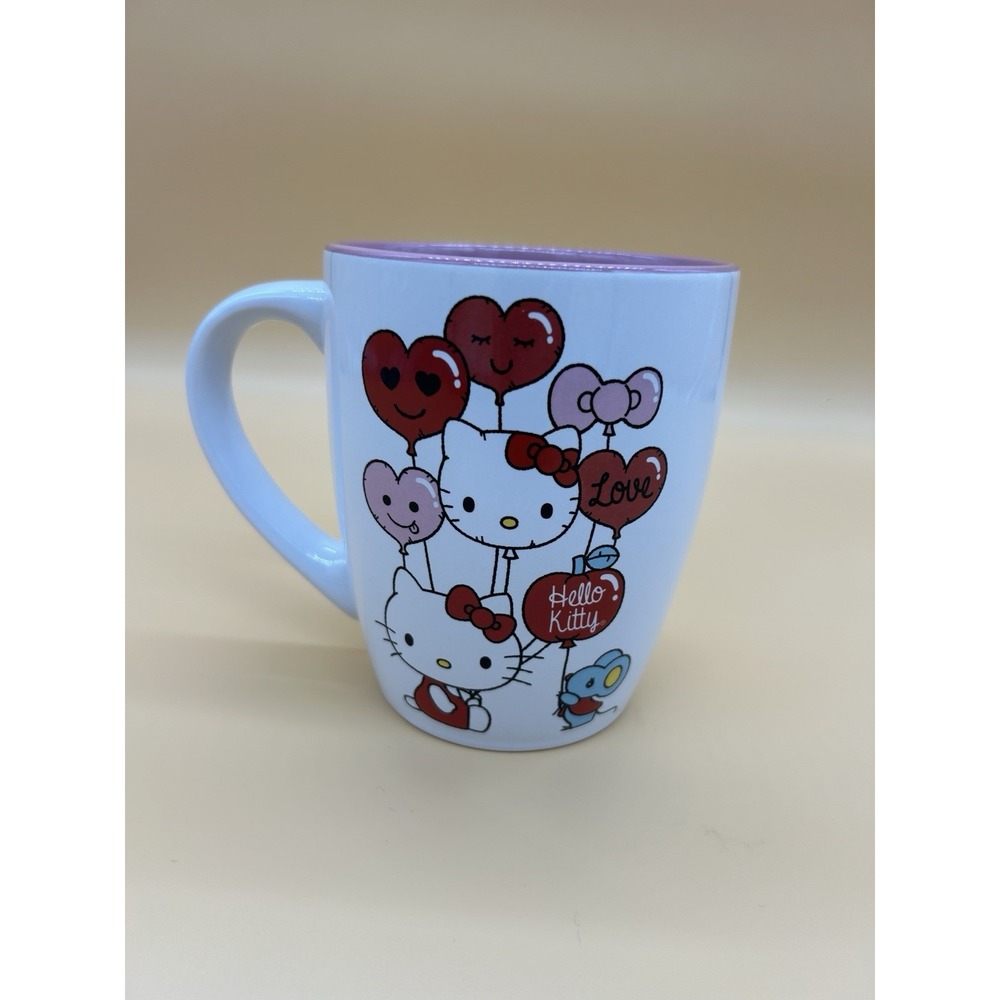Hello Kitty Sanrio Valentine Heart Balloons 25 oz XL Ceramic Coffee Mug Cup